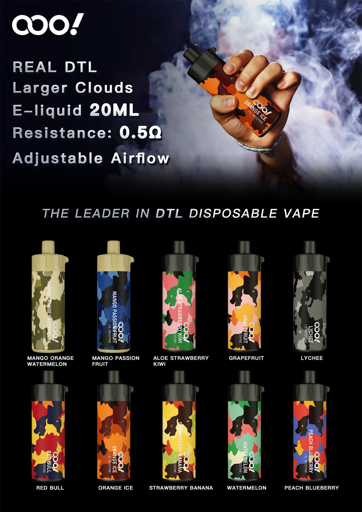 DTL Vape South Africa | Disposable POD DL Shisha device Brand Supplier, Distributor Wholesales Best Price